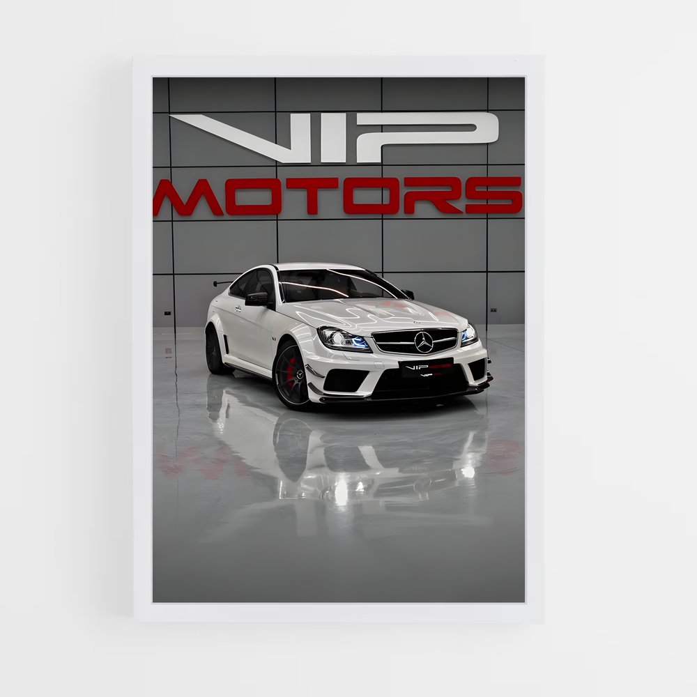 Poster GTR Noir Éblouissant – affiche Mercedes (vue 3)